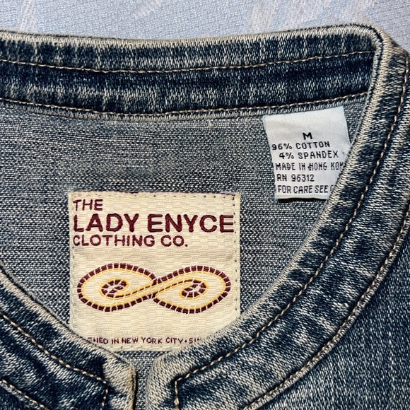 Lady Enyce vintage zip up jean jacket - Picture 2 of 9